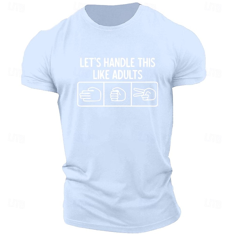 Men's Letter Graphic Prints T Shirt Graphic Tee 100% Cotton Short Sleeve Graphic Shirt Black Pink Army Green Comfortable Tee Outdoor Street Fashion Designer Clothing