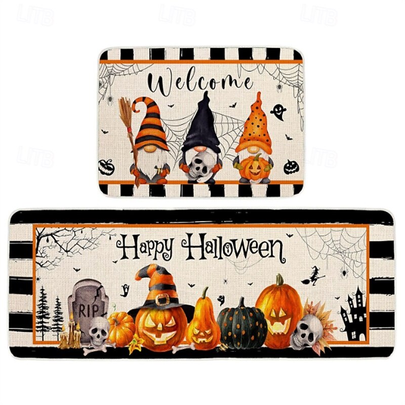 Halloween Decorations Kitchen Rug Area Rug Mat Non-Slip Oil Proof Floor Mat Livingroom Rug Indoor Outdoor Mat Bedroom Decor Bathroom Mat Entrance Rug Door Mat3