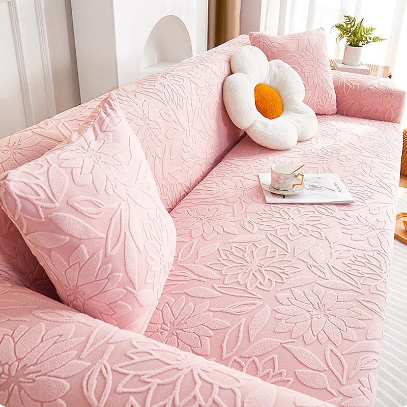 Jacquard Velvet Elastic Sofa Cover All-Inclusive Universal Cover Four Seasons Universal New 2025 Anti-Cat Scratch Dust-Proof Sofa Cover3