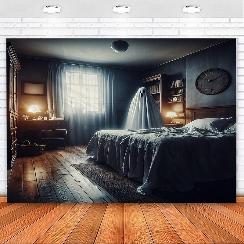 Halloween Decorations Zombie Bride Hanging Tapestry Wall Art Large Tapestry Mural Decor Photograph Backdrop Blanket Curtain Home Bedroom Living Room Decoration Ghost Pumpkin Witch 5