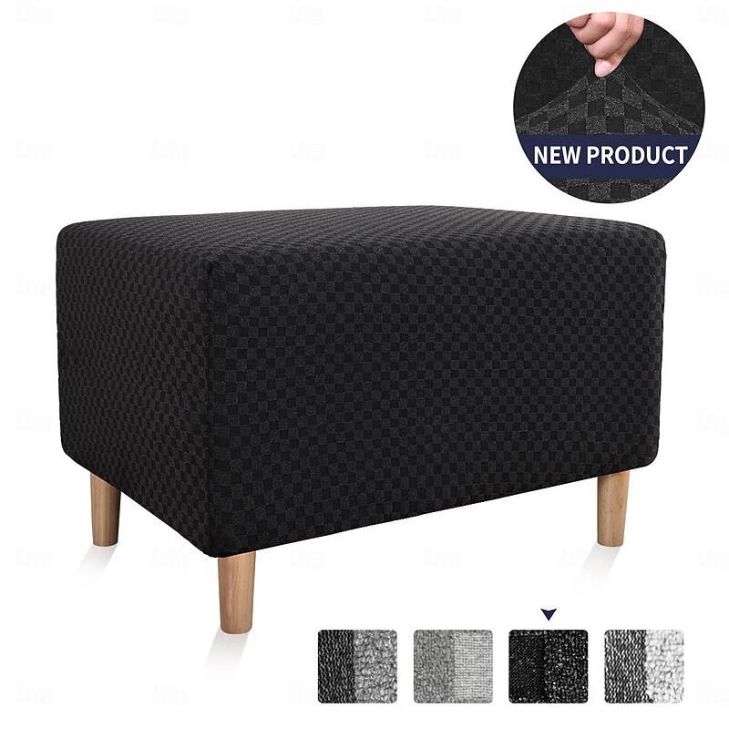 Low Stool Cover Pedal Cover Thickened Elastic Sofa Footrest Full Cover Household Sofa Step Stool Protective Cover4