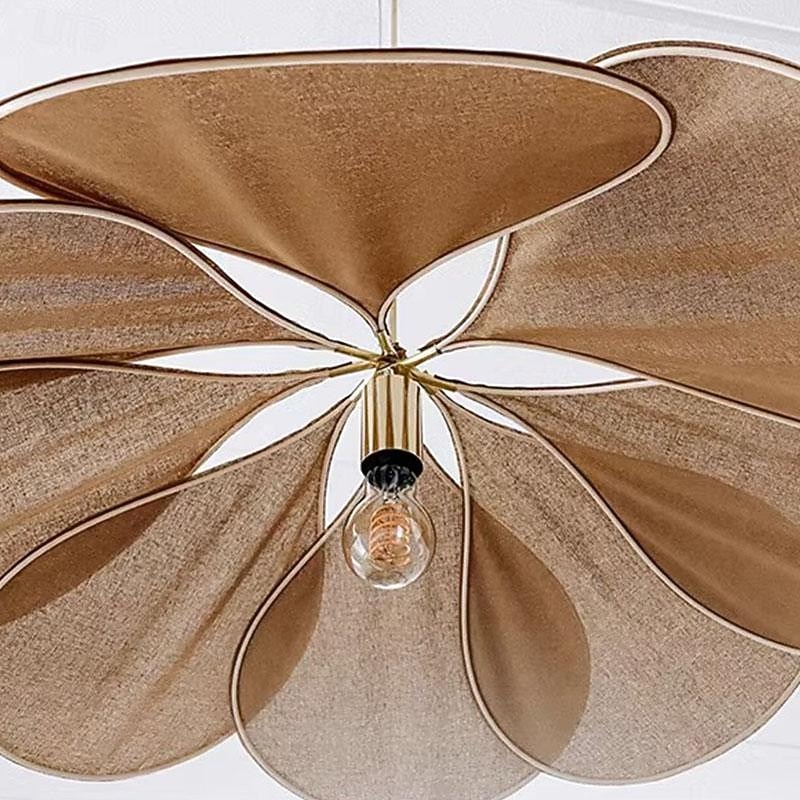Japanese Style Wabi-sabi Style Fabric Chandelier Nordic Creative Art Deco Chandelier Medieval Restaurant Entrance Island Bedside Wall Lighting Lamps Warm Light2