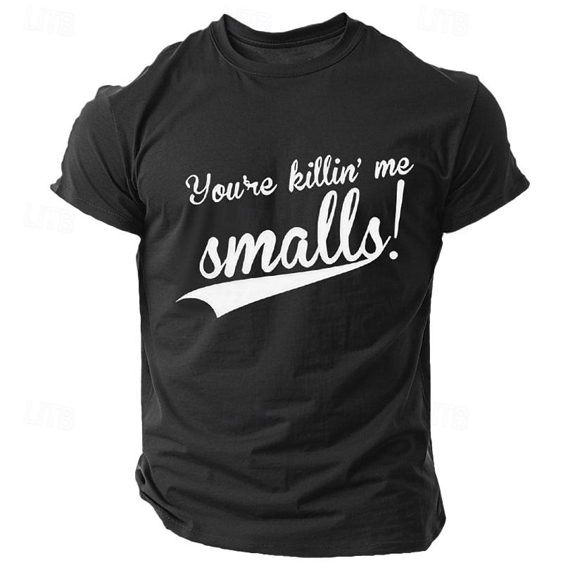 Men's 'You're Killin' Me Smalls!' Graphic T-Shirt - Classic Movie Quote Funny Baseball Fan Short Sleeve Tee4