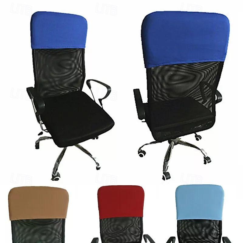 Stretch Office Chair Headrest Cover Slipcover Elastic Comfy Gaming Chair Head Rest Covers for Neck - Main Image