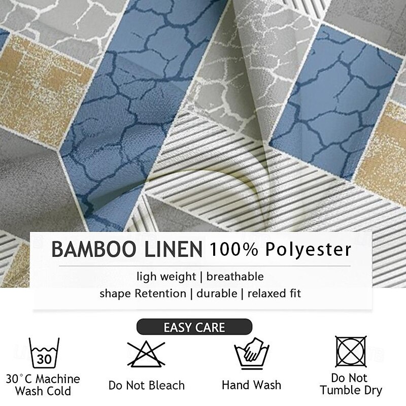 Men's Geometric Geometric Pattern Button Up Shirt Printed Shirts Short Sleeve Hawaiian Resort Outdoor Business / Ceremony / Wedding Summer Turndown Print Button-Down Blue Khaki Gray3