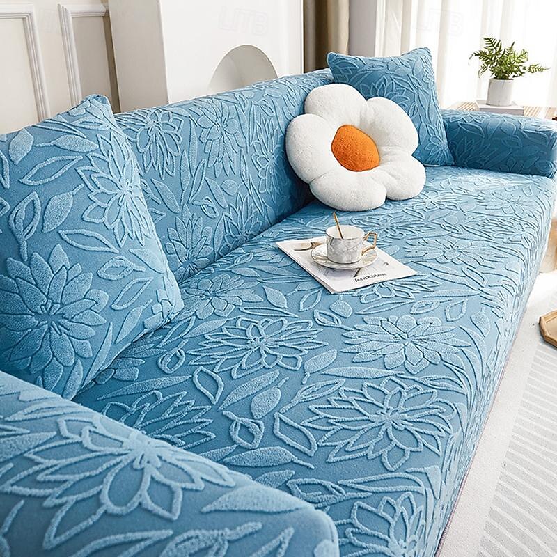 Jacquard Velvet Elastic Sofa Cover All-Inclusive Universal Cover Four Seasons Universal New 2025 Anti-Cat Scratch Dust-Proof Sofa Cover4