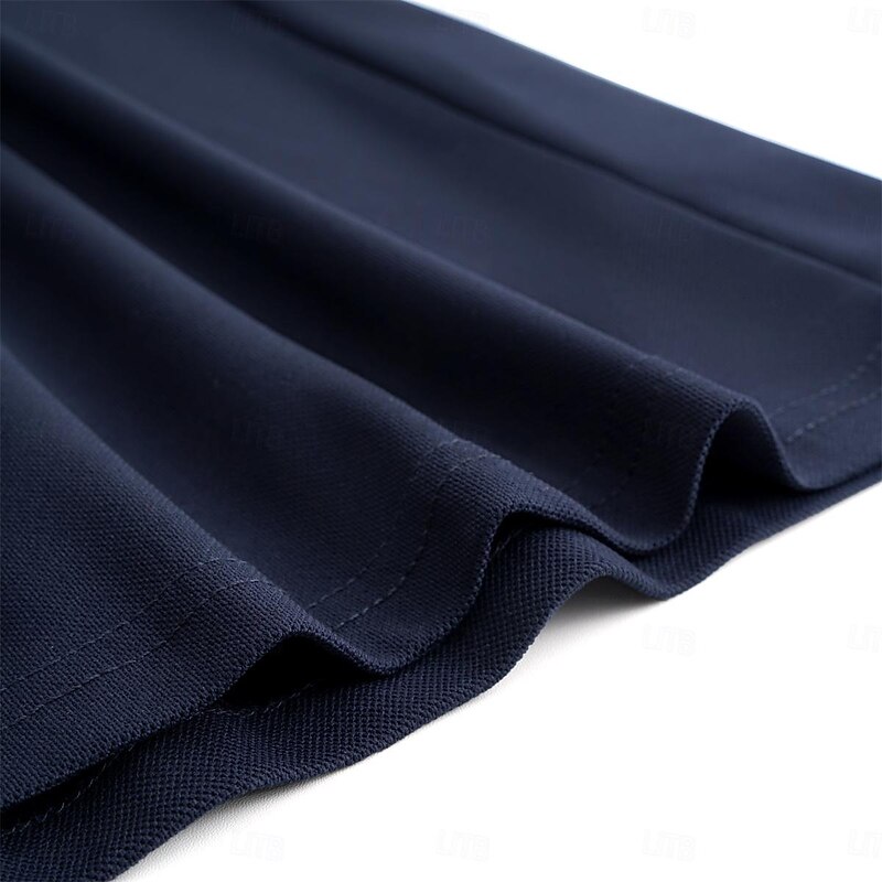 Men's Button Up Polos Polo Shirt Casual Holiday Lapel Classic Short Sleeve Fashion Basic Color Block Button Summer Regular Fit Navy Black White Blue Beige Gray Button Up Polos 10