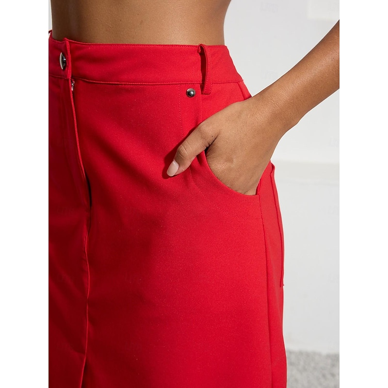 Women's Golf Skorts 18inch Red Bottoms Ladies Golf Attire Clothes Outfits Wear Apparel4