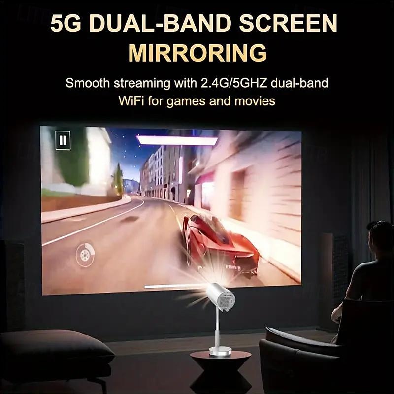 TS-3 Smart Portable Movie Projector with WiFi and Wireless & Native 1080P Home Theater Video Projector Compatible with IOS/Android/HDTV/USB Suitable for Meeting Office School Team Building2