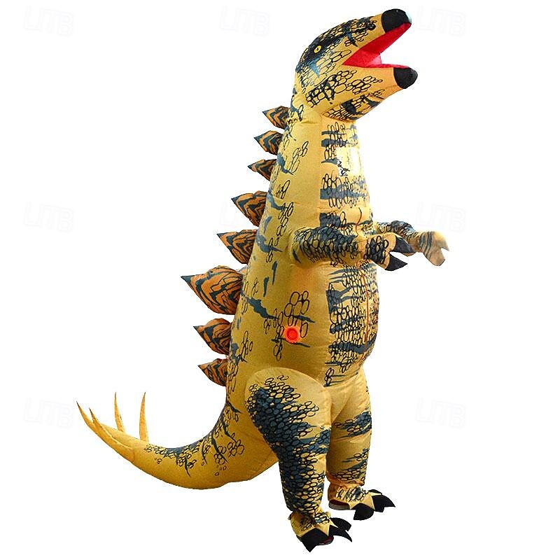 New Tyrannosaurus inflatable costume for Halloween cosplay Stegosaurus Tyrannosaurus inflatable dinosaur costume3