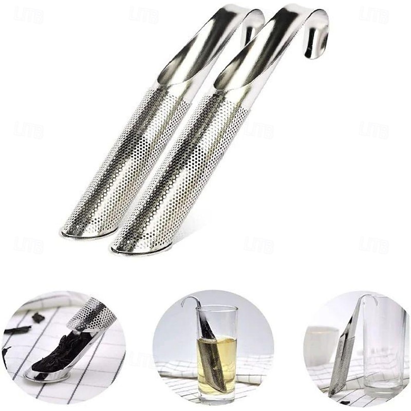 Stainless Steel Tea Infuser - Durable, Easy-Clean Strainer for Loose Leaf Tea - Hangable Design3