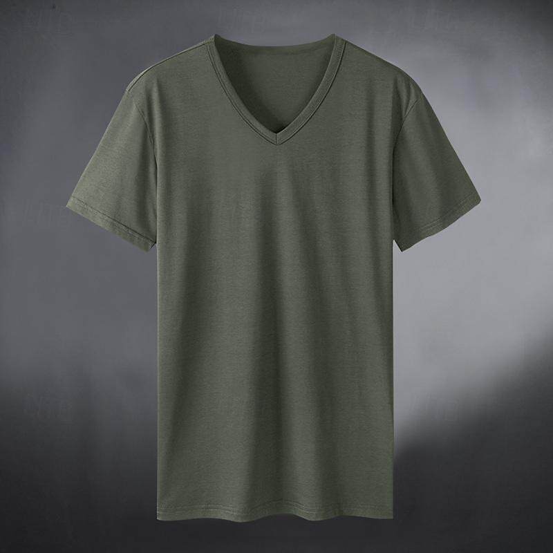 Men's Running T-Shirt Short Sleeve Tee Tshirt Casual Athleisure V Neck Solid Colored Quick Dry Soft Breathable Gym Workout Walking Jogging Sportswear Activewear Dark Grey Black White4