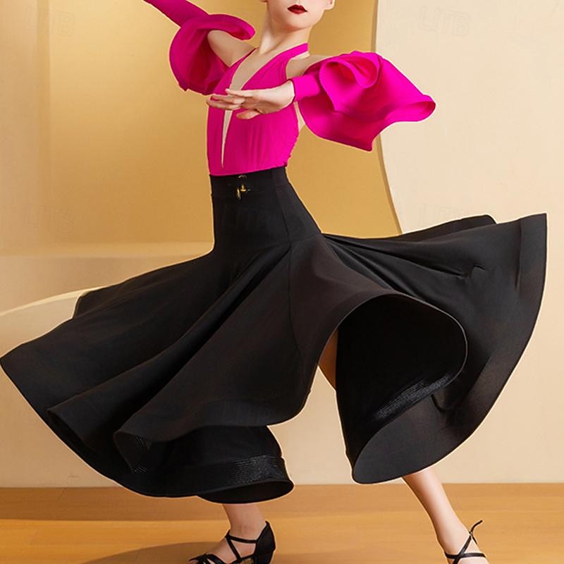 Kids' Dancewear Skirts Splicing Girls' Performance Daily Wear Sleeveless Natural Lycra4