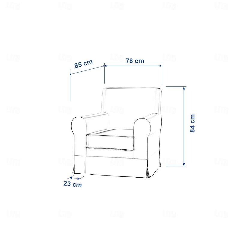 Armchair Sofa Cover Solid Color Quilted Slipcovers  LITB PRIME cover Ektcover4