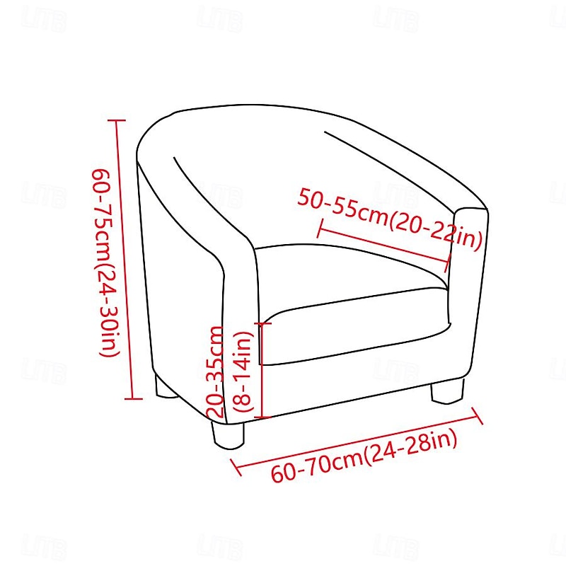 Floral Printed Club Chair Barrel Chair Slipcover Stretch Armchair Covers 1-Piece Club Tub Chair Covers Sofa Cover Couch Furniture Protector Cover  Spandex Couch Covers for Living Room2