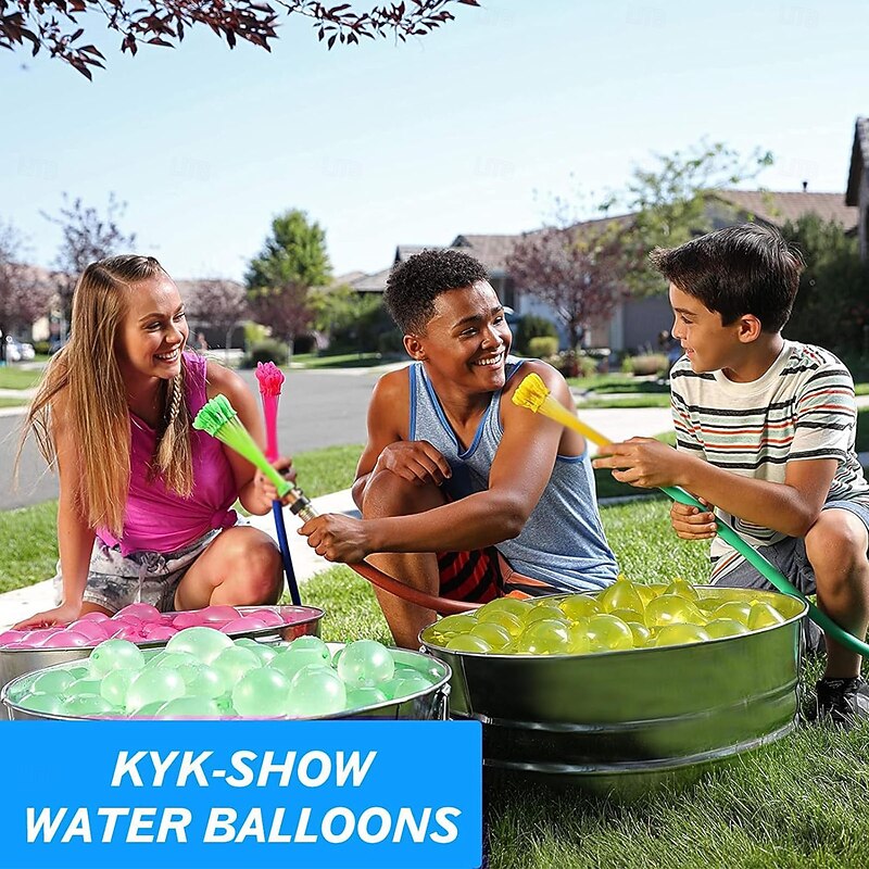 Water Balloons Instant Balloons Easy Quick Fill Balloons Splash Fun for Kids Girls Boys Balloons Set Party Games Quick Fill 814 Balloons for Outdoor Summer Funs4