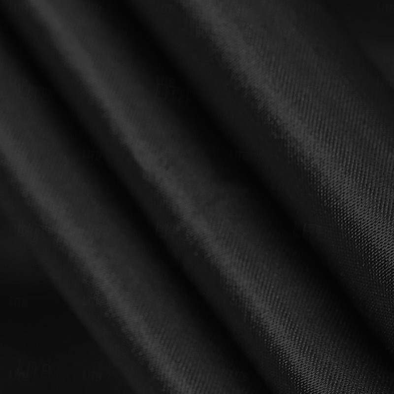 Men's Shirt Satin Shirt Dress Shirt Button Up Shirt Formal Black Blue Long Sleeve Turndown Summer Spring Clothing Apparel Buttons3