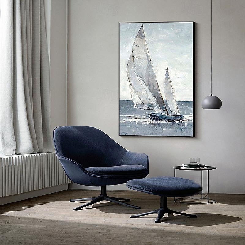 oil painting handmade Abstract Sailboat Canvas Art paintings handmade Nautical Oil Painting on Canvas Large Sailing Ship paintings Wall Art Modern Seascape Painting for Bedroom office decoration4