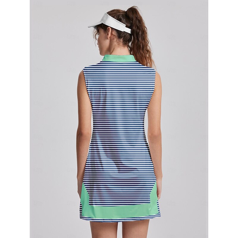 Women's Golf Dress Navy Sleeveless Fall Winter Ladies Golf Attire Clothes Outfits Wear Apparel2