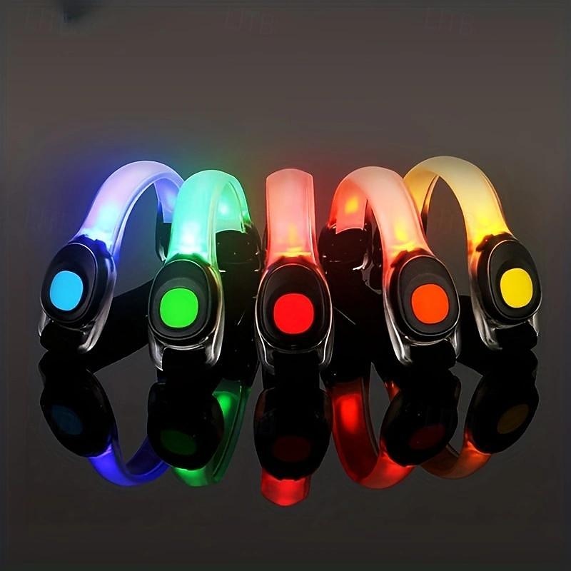 1pc Night Running Light Armband - High-Visibility Reflective LED Safety Band with Flashing Mode for Running, Walking, Jogging, Cycling - Includes Batteries, Random Color, Adjustable and Versatile2