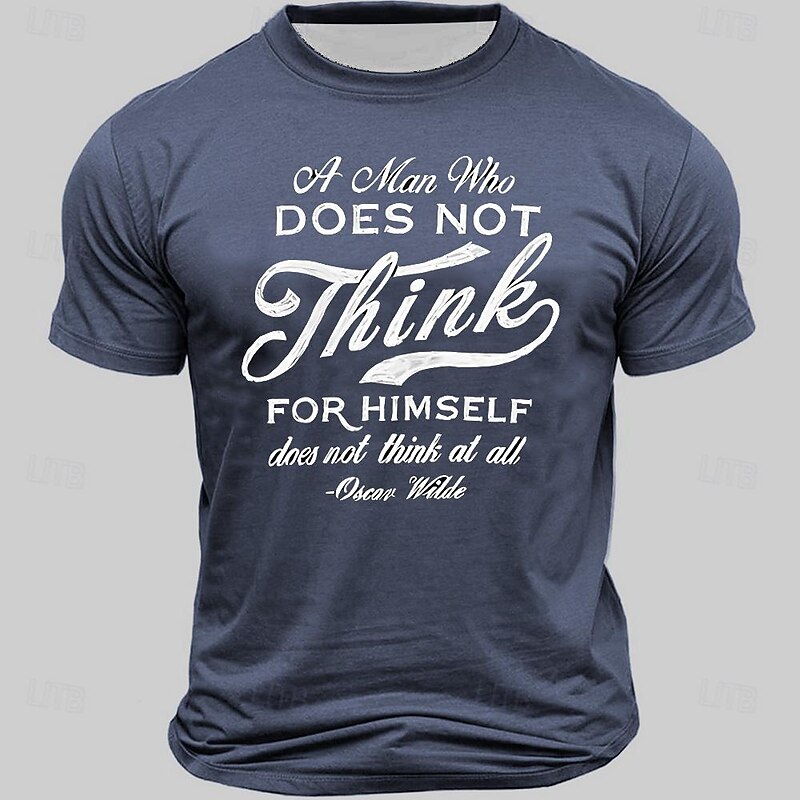 Men's Word / Phrase Funny T Shirt Short Sleeve T shirt 3D Print Crew Neck Shirt Vintage Cool Party Holiday Black White Red Summer Spring Clothing Apparel S M L XL XXL XXXL4