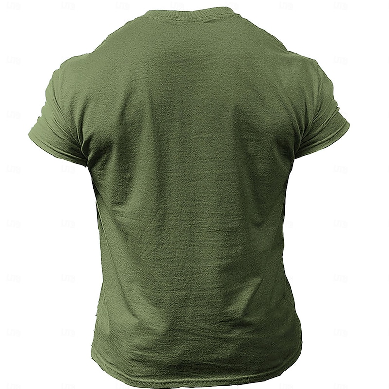 Men's Funny T Shirt Short Sleeve T shirt 3D Print Crew Neck Shirt Retro Vintage Casual Street Casual Bar Black Blue Green Spring & Summer Clothing Apparel S M L XL 2XL 3XL2