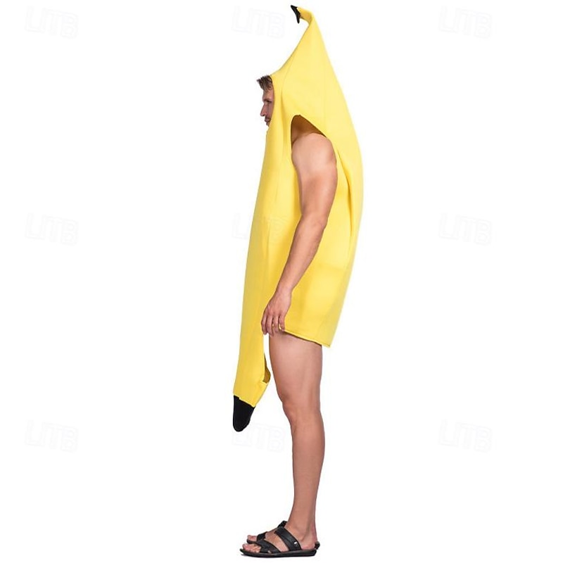 Banana Halloween Cosplay Costume Funny Costumes Carnival Costume Cosplay Adults' Men's Women's Carnival Masquerade Mardi Gras Performance Party Halloween Easy Halloween Costumes Dress Up3