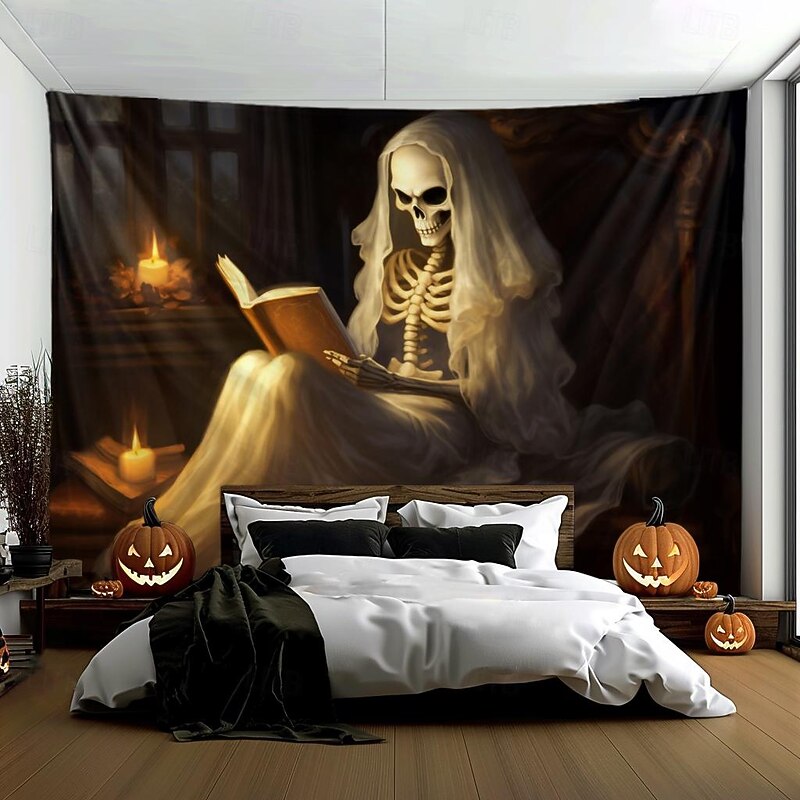 Halloween Decorations Zombie Bride Hanging Tapestry Wall Art Large Tapestry Mural Decor Photograph Backdrop Blanket Curtain Home Bedroom Living Room