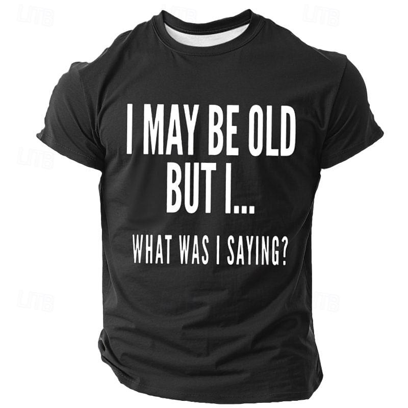 Men's Funny T Shirt Short Sleeve T shirt 3D Print Crew Neck Shirt Vintage Cool Party Holiday Black Blue Gray Summer Spring Clothing Apparel S M L XL XXL XXXL3