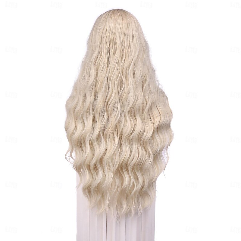 Synthetic Wig Straight Middle Part Wig Long Red Blue Ginger Ombre Green Blonde Synthetic Hair Women's Cosplay Soft Party Halloween Wigs3
