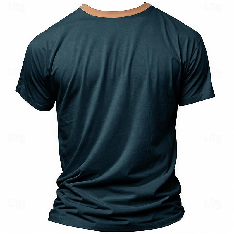 Men's Text Reaper T shirt Henley Shirt Short Sleeve 3D Print Designer Retro Vintage Street Casual Daily Summer Spring Black Blue Green Henley Henley T-Shirt2