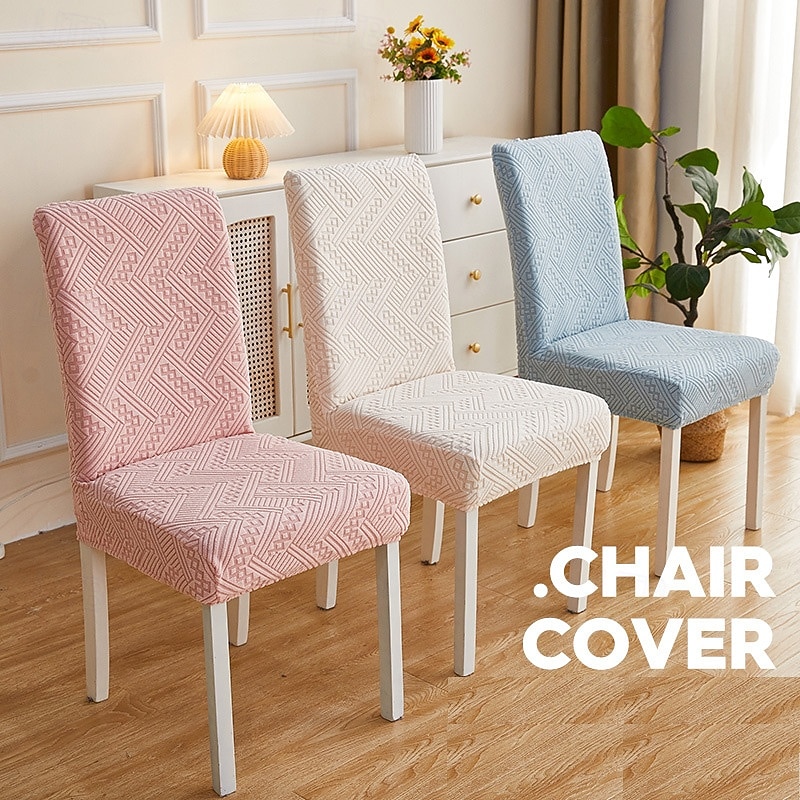 Dining Chair Cover High Back Dining Chair Cover Elegant and Protective Design Soft and Stretchable Fabric Shields Chairs from Spills and Stains - Perfect for Home and Restaurant Use