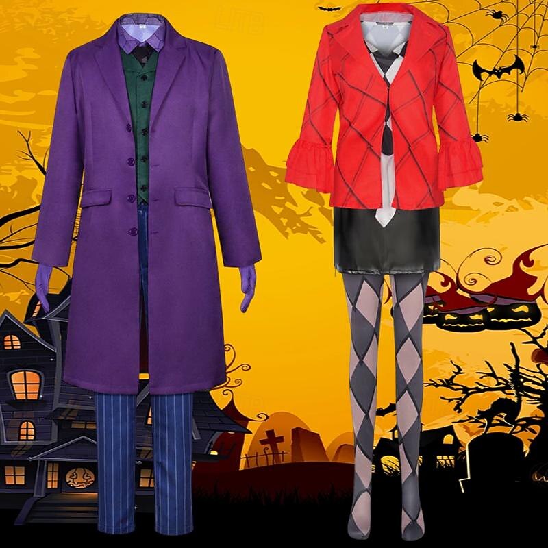 Couples Joker Joker: Folie à Deux Harley Quinn Joker Clown Cosplay Costume Outfits Halloween Group Couples Costumes Adults' Men's Women's Halloween Carnival Easy Halloween Costumes