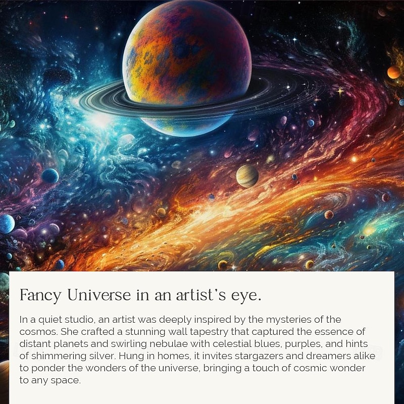 Universe Planet Landscape Hanging Tapestry Wall Art Large Tapestry Mural Decor Photograph Backdrop Blanket Curtain Home Bedroom Living Room Decoration3