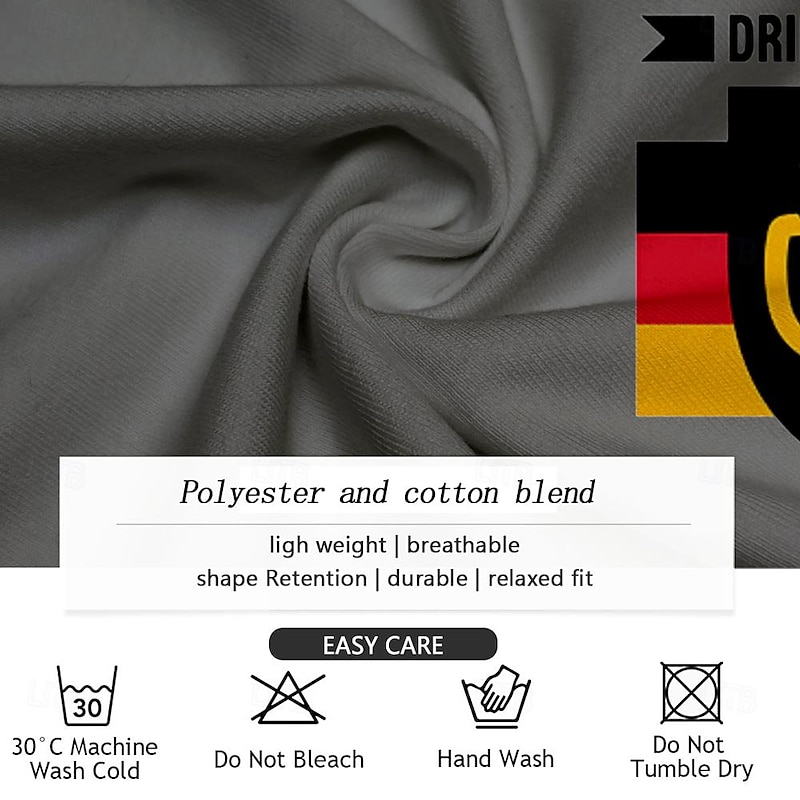 Men's Flag Funny Beer German Flag T Shirt Tee Top Cotton Short Sleeve Graphic Shirt White Dark Gray Comfortable Tee Street Sports Outdoor Fashion Designer Clothing4