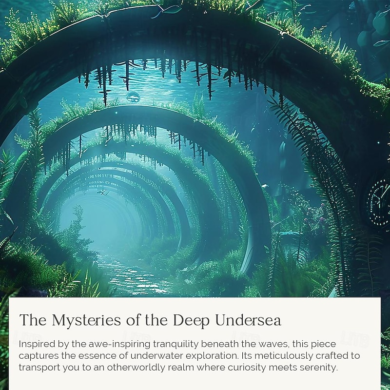 Submarine Cabin Undersea Hanging Tapestry Wall Art Large Tapestry Mural Decor Photograph Backdrop Blanket Curtain Home Bedroom Living Room Decoration3