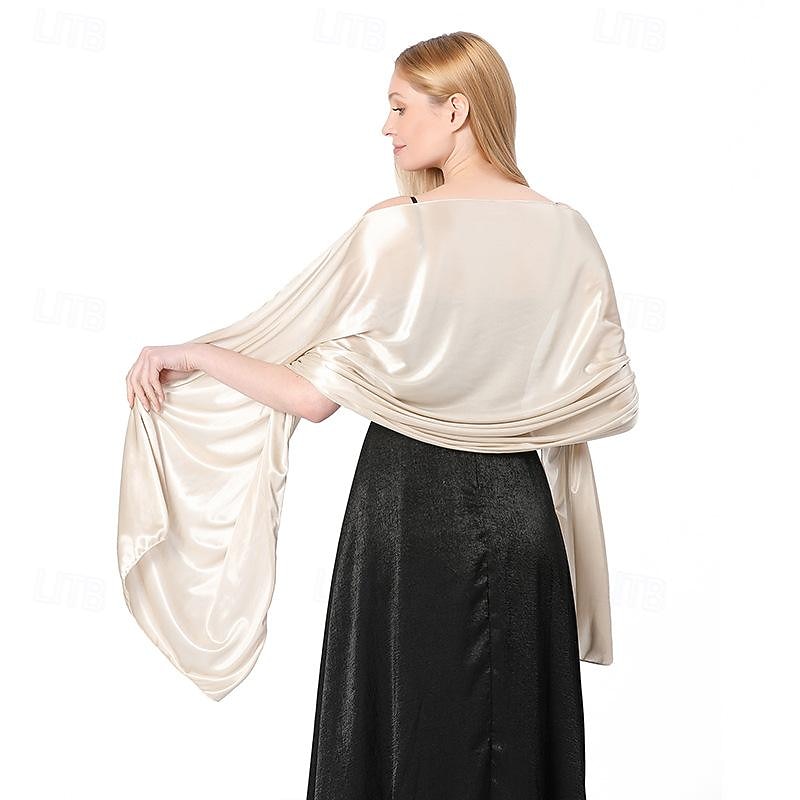 Silky Sheer Shawls and Wraps for Women Evening Dresses Soft Silky Wraps Wedding Bridal Scarf3