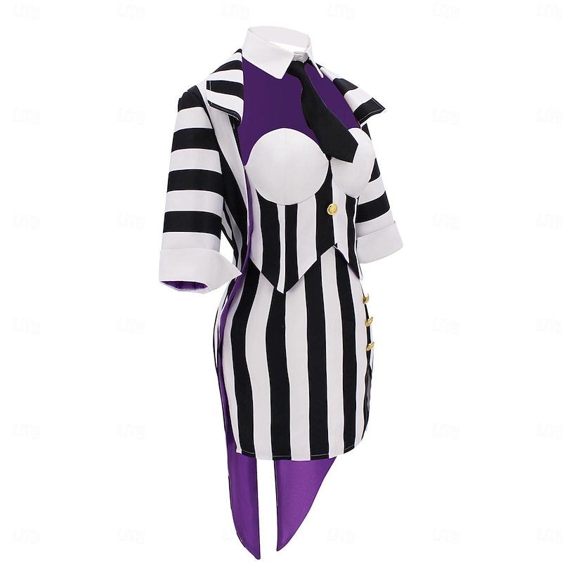 Lydia Deetz Halloween Coat Cosplay Costume Beetlejuice Cosplay Adults' Women's Carnival Masquerade Party / Evening Easy Halloween Costumes Dress Up2