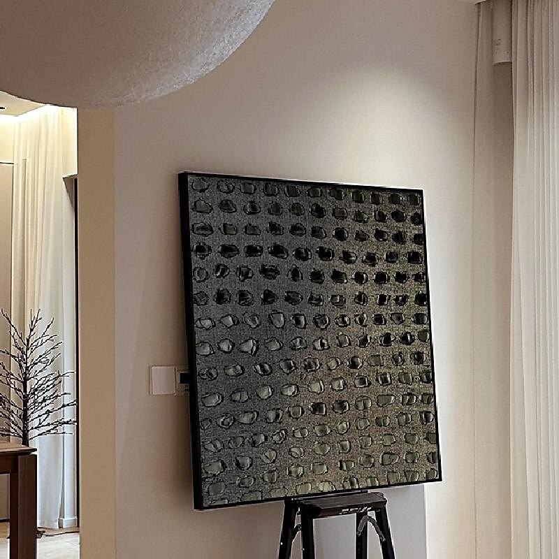 Large Wabi-Sabi oil painting handmade Wall Art Black wall art 3d texture oil painting handmade brown painting brown abstract art 3d texture wall art Earth Tone art Bohemian painting4