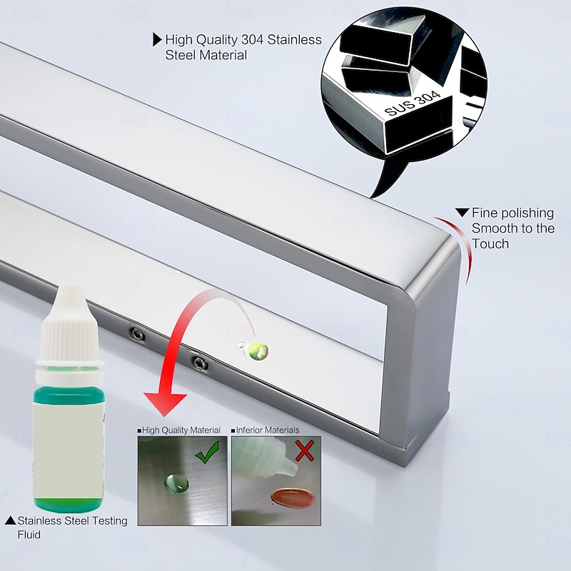 Bathroom Towel Rack Hand Towel Rail Black Towel Bar SUS304 Stainless Steel 26cm Wall Mounted Towel Rack(Black/Golden/Brushed Nickel)3