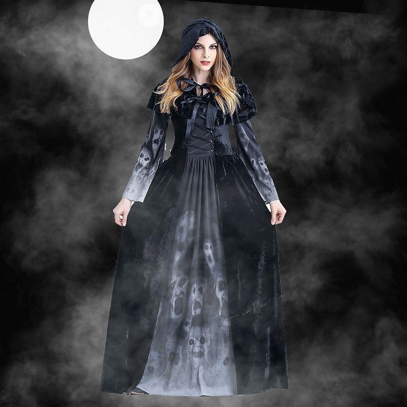Witch Vampire Halloween Cosplay Costume Walpurgis Night Cosplay Kid's Adults' Women's Girls' Carnival Masquerade Party Masquerade Easy Halloween Costumes Dress Up