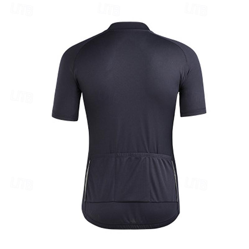 Men's Cycling Jersey Letter & Number Short Sleeve Bike Tee Tshirt Jersey Top with 3 Rear Pockets Mountain Bike MTB Road Bike Cycling Quick Dry Breathable Sports Black White Blue Clothing Apparel2