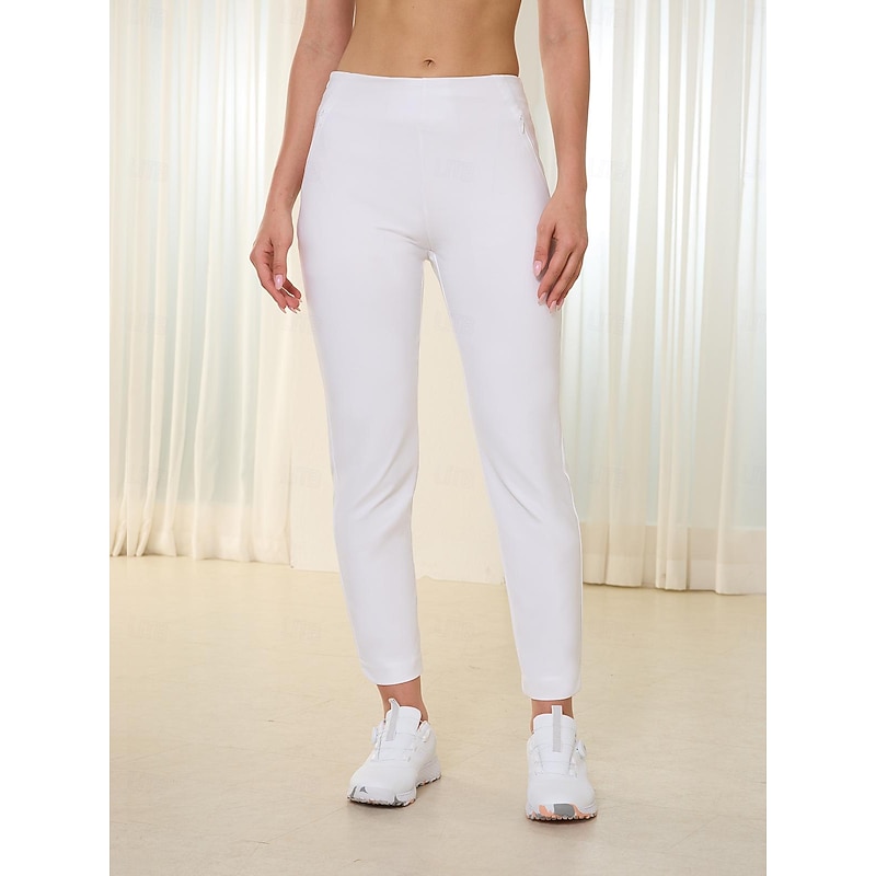 Women's Golf Pants 28inch Slim-Fit Stretch Ankle Pants White Pants / Trousers Ladies Golf Attire Clothes Outfits Wear Apparel2
