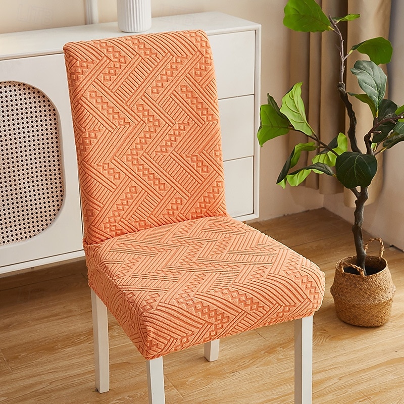 Dining Chair Cover High Back Dining Chair Cover Elegant and Protective Design Soft and Stretchable Fabric Shields Chairs from Spills and Stains - Perfect for Home and Restaurant Use3