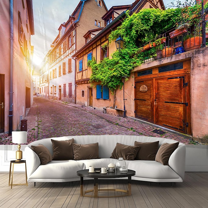Venice Gondola Hanging Tapestry Wall Art Large Tapestry Mural Decor Photograph Backdrop Blanket Curtain Home Bedroom Living Room Decoration2