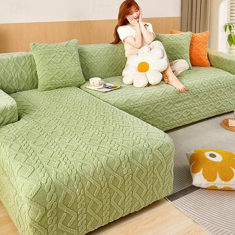 Thick Sofa Cover Couch Covers for Cushion Couch Sofa Slipcovers Couch Covers High Stretch Breathable Anti-pet Sofa Cover with Elastic Band