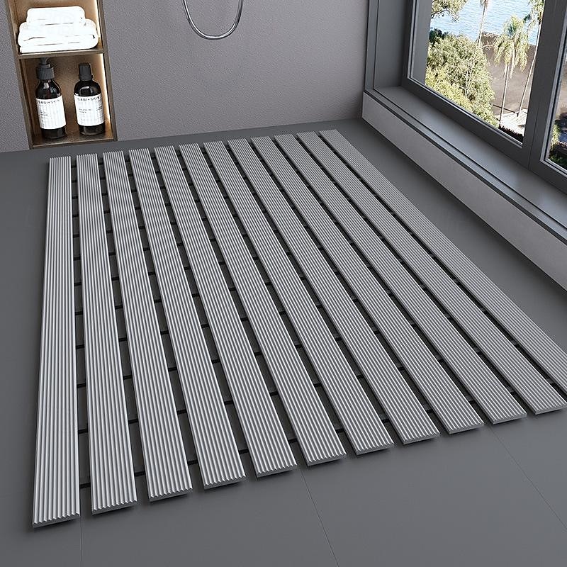 Bathtub Mat Anti-Slip Shower Foot Mat Waterproof and Anti-Fall for Shower Room and Toilet Household Use Non-Slip Quick Drying Perfect for Bathroom Safety and Comfort Easy to Clean3