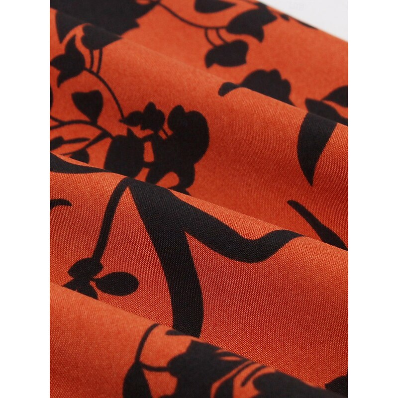 Retro Vintage 1950s Dress A-Line Dress Swing Dress Floral Fancy Dress Women's Carnival Masquerade Casual Daily Bachelorette Party Adults' Dress Homecoming Dresses3