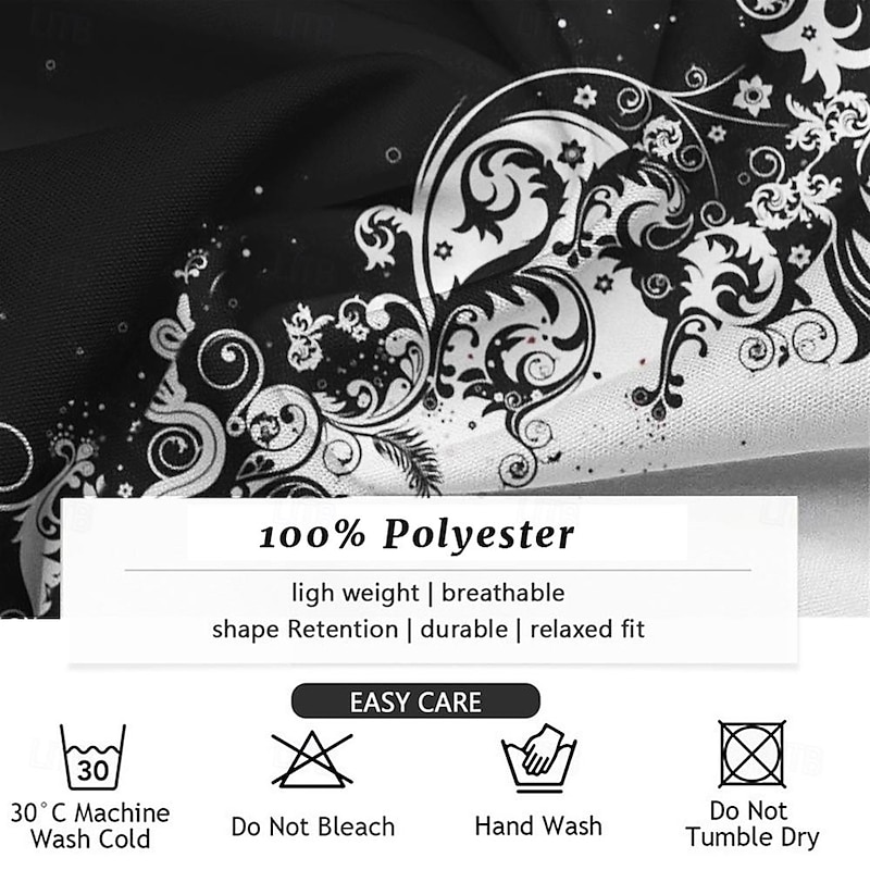 Men's Floral Shirt Dress Shirt Button Up Shirt Long Sleeve Business Casual Party Daily Fall Winter Spring & Summer Turndown Button Up 3D Print Black Yellow Pink3