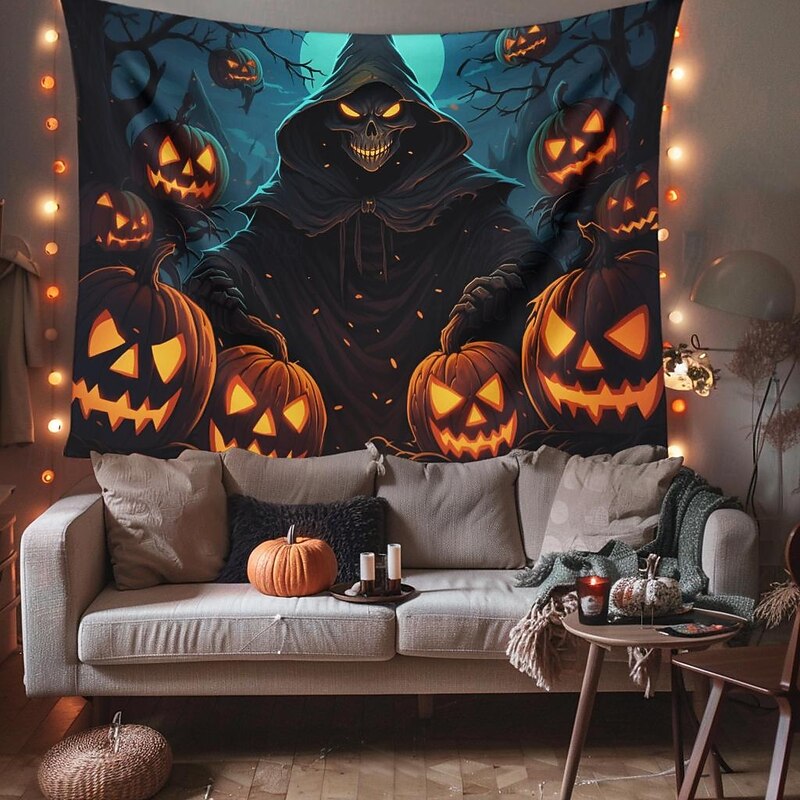 Halloween Decorations Girl Ghost Hanging Tapestry Wall Art Large Tapestry Mural Decor Photograph Backdrop Blanket Curtain Home Bedroom Living Room
